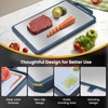 2 in 1 Stainless Steel Cutting Board Non-toxic for Kitchen