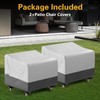 EVRBUL 2 PCS Single Patio Chair Covers Outdoor Single Sofa