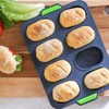Silicone Bread Mold French Baguette Baking Tray with Oil Brush