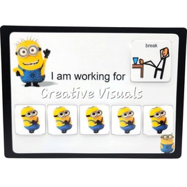 Character Token Reward Board NEW Size 8"x11" Great Reinforcer for Behavior, Autism, ADHD, and ADD for Boys or Girls