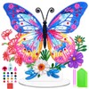 Homgaty Diamond Art Butterfly Kit, 9.8 x 8.8inch Double-Sided DIY