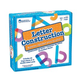 Fun Express Letter Construction Activity Set - 60 Pieces - Educational and Learning Activities for Kids