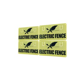 Electric Fence Warning Sign For Tape And Wire