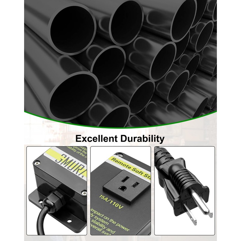 110V Automatic Vacuum Switch, Wireless Remote Control Outlet for Dust