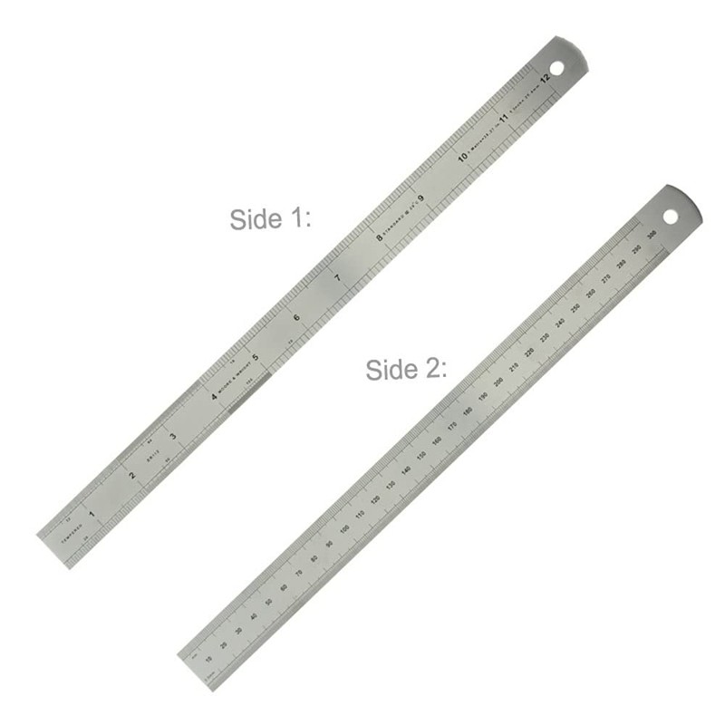 Moore and Wright ER112 Traditional Engineers Steel Rule 300mm /