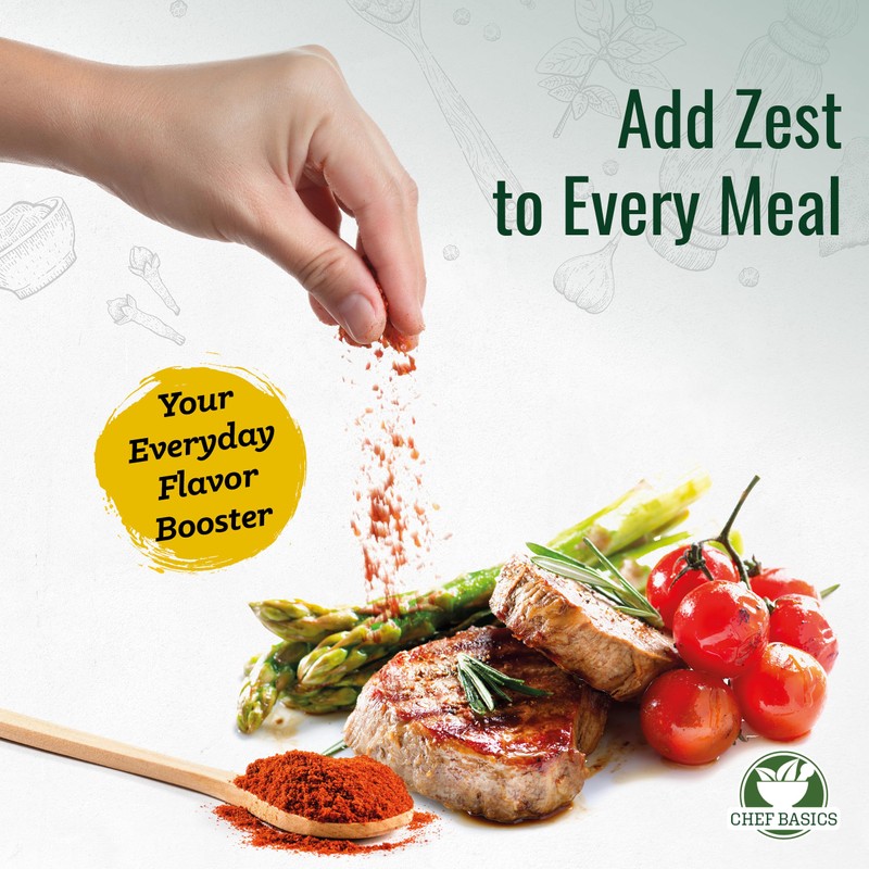 Cayenne Pepper by Chefs Basics, Red Cayenne Pepper Seasoning Powder,