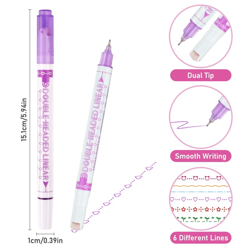 Curve Highlighter Set, Roller Dual Tip Curves Highlighter, Hand Account