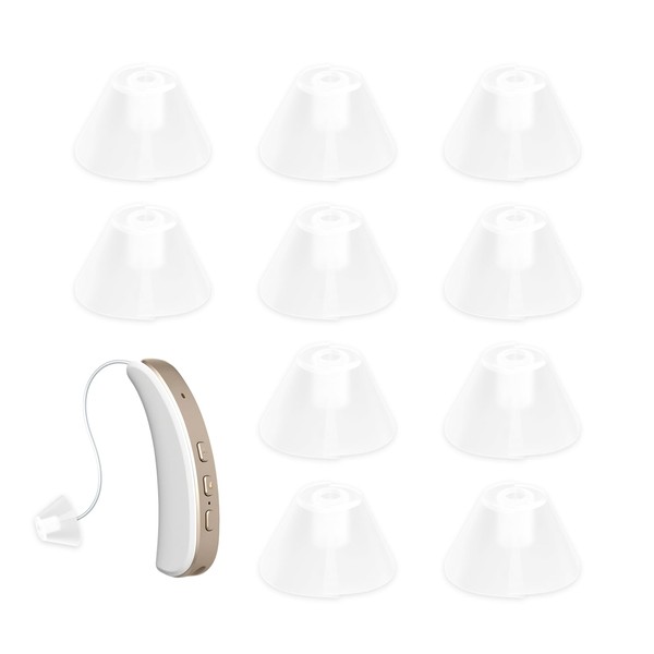 10 PCS Hearing Aid Domes Silicone Ear Tips,Universal Fit Replacement