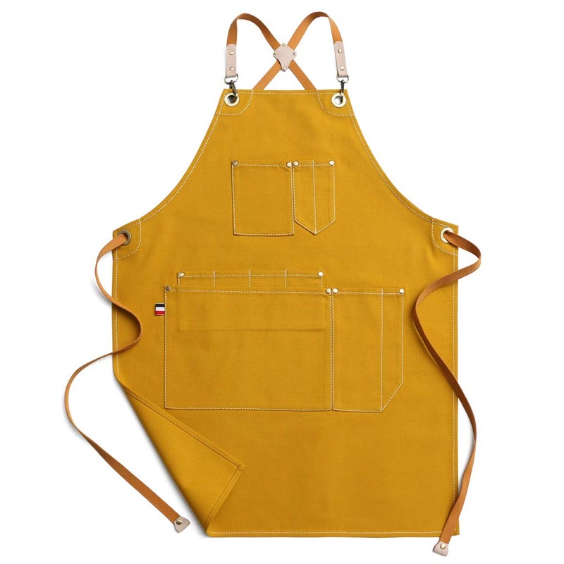 Jeanerlor Cotton Canvas Stylist Apron With Pockets Water-Resistant Tool Aprons