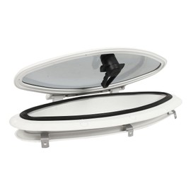 Boat Portlight Window Made of Stainless Steel AntiAging Oval Porthole Design Suitable for Boat, Yacht, Ship, and RV Provides a and Stylish Window Option for Marine