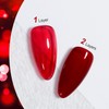 GAOY Sheer Red Gel Nail Polish,16ml Soak Off Jelly Gel