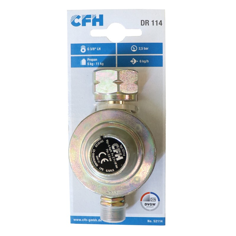 CFH 52114 Propane Pressure Regulator DR114 2.5 bar