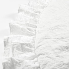 Lush Decor Baby Round Ruffle Play Mat Single 36" Diameter, White