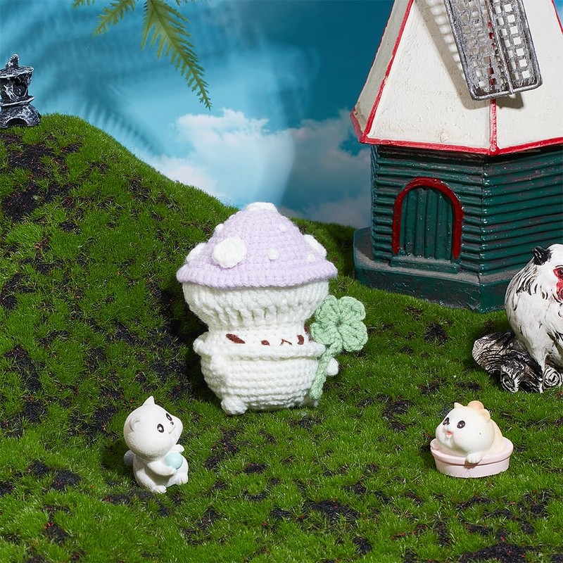 ORIGACH Crochet Kit for Beginner Adults, 4 Set Mushroom Critters