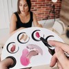 Genérico Paleta De Maquillaje De Acero Inoxidable, Paleta De Mezcla