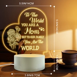 Yonmut Best Best Mom Birthday Gifts from Daughter Son，Mom Birthday Gifts Night Light，Room Decoration Mom's Gifts