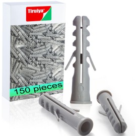 Tiruiya Dowel Set, Expansion Dowels for Mounting in Aerated Concrete, Concrete, Bricks, Stone and Much More, Nail Dowels for Wall Mounting Shelves, Ceilings, Cabinets