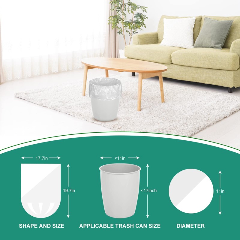 Magesh 4 Gallon Trash Bag Strong, Leakage-Free, Small Garbage Bags