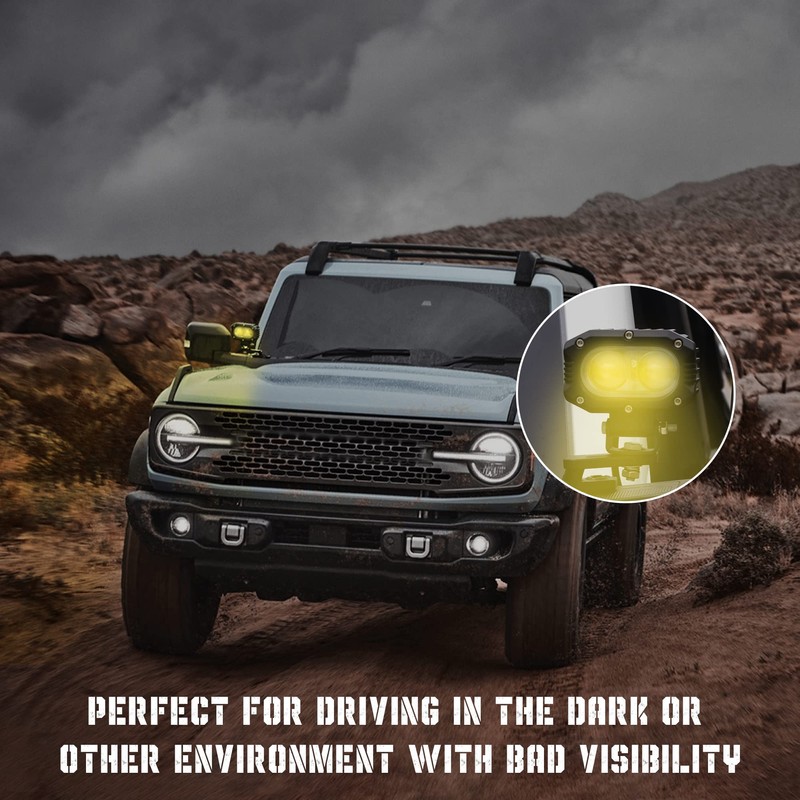 Seven Sparta Dual A-Pillar Light Mount Off-Road Ditch Lights Mounting