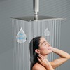 Lordear Rain Shower Head 10 Inch Square Waterfall Shower Head