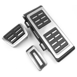 shanmu Accelerator Pedal Brake Pedal Cover Non-Slip Pedal Compatible with Volkswagen VW Passat B8 Golf 7 Tiguan 2017-2021 for Seat Leon 5F MK3 Car Accessories