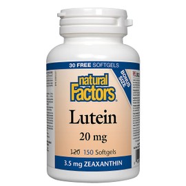 Natural Factors - Lutein 20mg, 150 Softgels