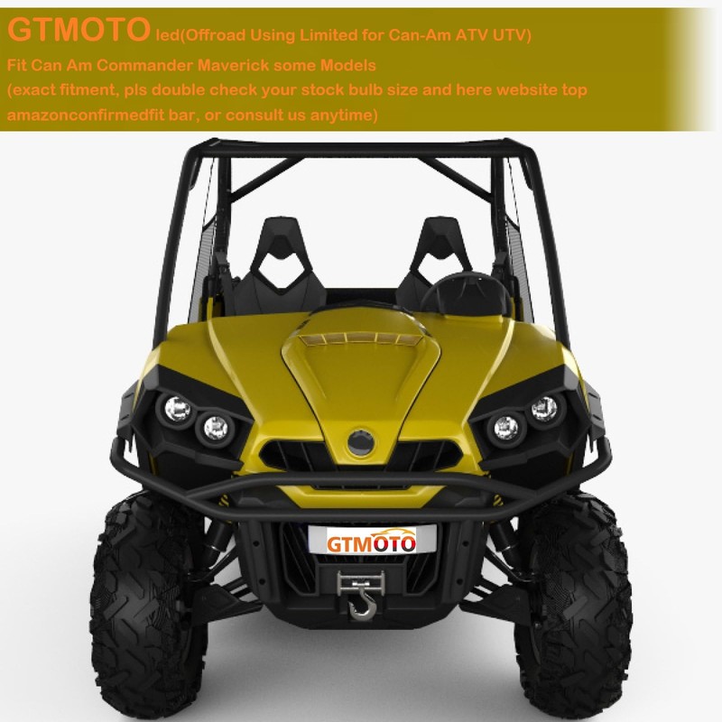 GTMOTO for Can Am Renegade Commander Maverick 1000R Headlights 415129249