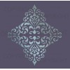 Large Wall Damask Stencil Border Faux Mural Design #1021 17"
