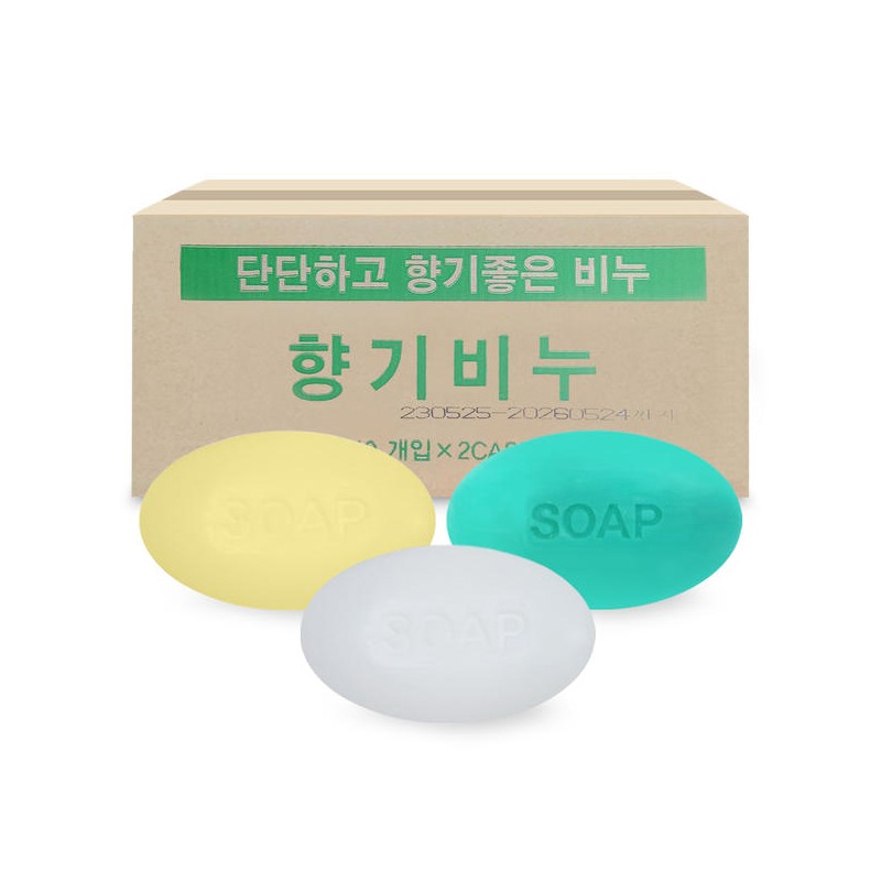 Allspa 대용량 세수 비누 120g x 80개 단단한 세수비누 알뜨랑