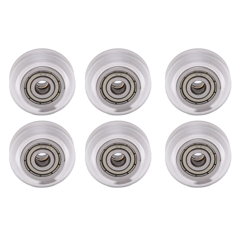 16Pcs 3D Printer Polycarbonate Pulley Transparent Rustproof Robust Bearing Pulley