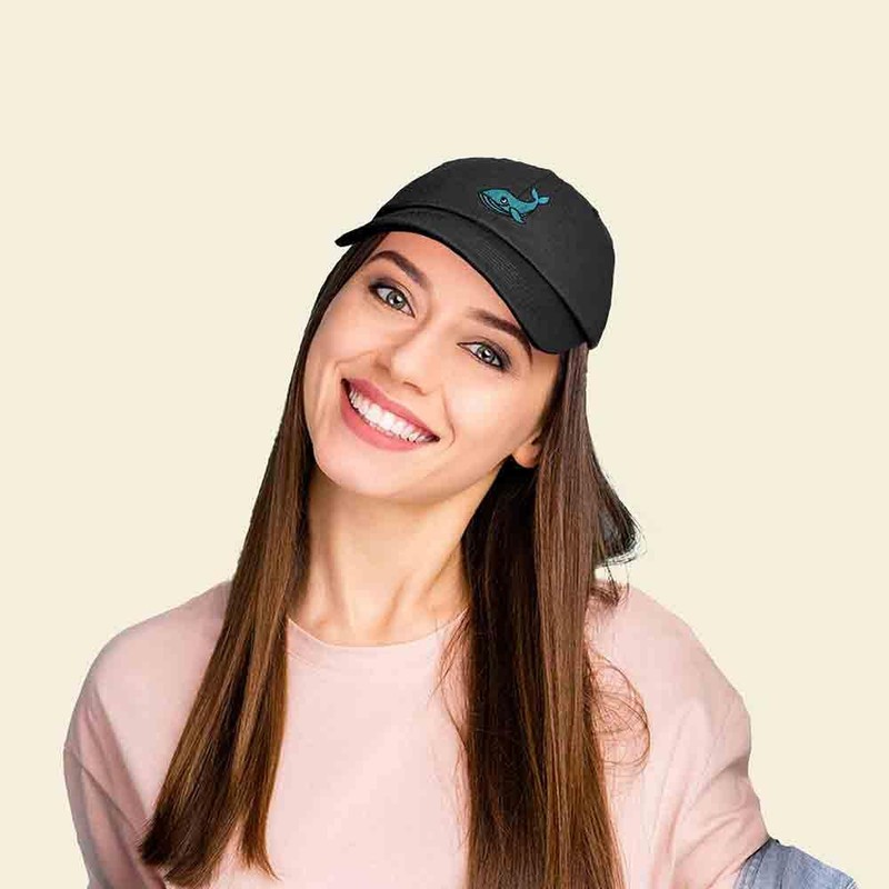 DALIX Whale Embroidered Dad Hat Cotton Baseball Cap Women in
