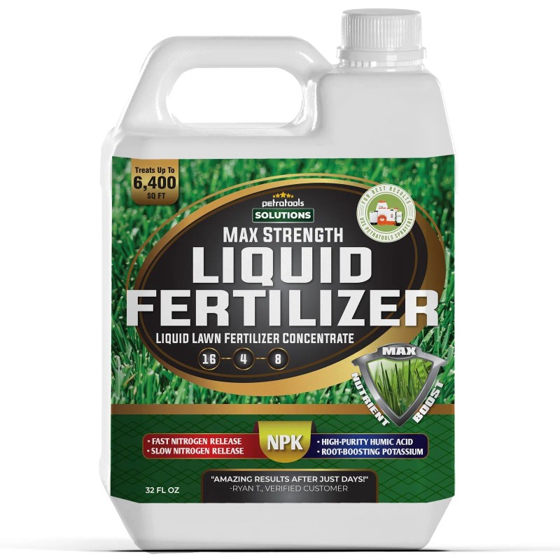 PetraTools Liquid Fertilizer, 16-4-8 Lawn Fertilizer, Liquid Lawn Fertilizer ...