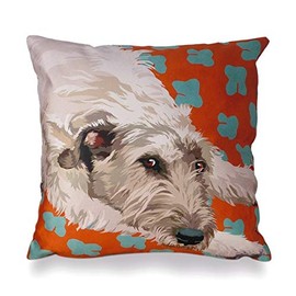 Leslie Gerry Wolfhound Cushion Cover