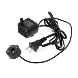 WICHEMI Fountain Pump with Light Indoor Fountain Water Pump Kit for Tabletop Water Fountain with Rolling Ball, Desktop Waterfall Fountains Submersible Pump Replacement - White Light