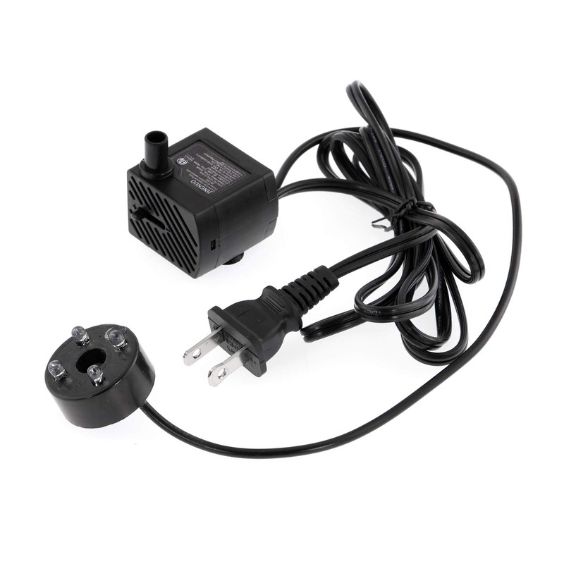 WICHEMI Fountain Pump with Light Indoor Fountain Water Pump Kit