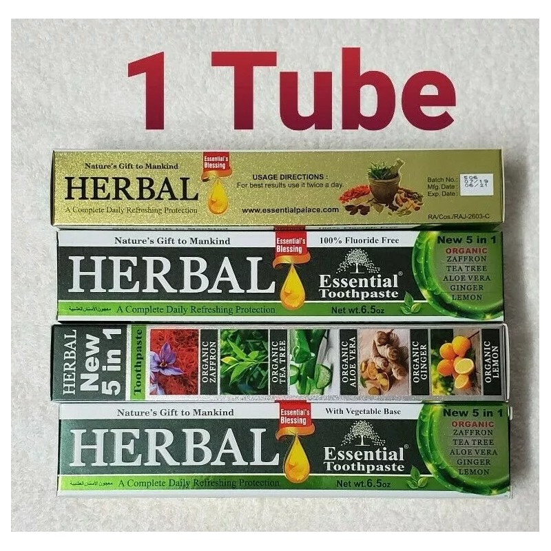 Essential Palace 1 Tube HERBAL Toothpaste By Essential Palace 5