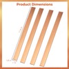 4 PCS Flat Copper Bars - C110 Copper Bus Bar,