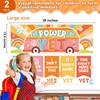 QOUBAI Groovy Growth Mindset Posters Groovy Hippie Bulletin Board Decorations