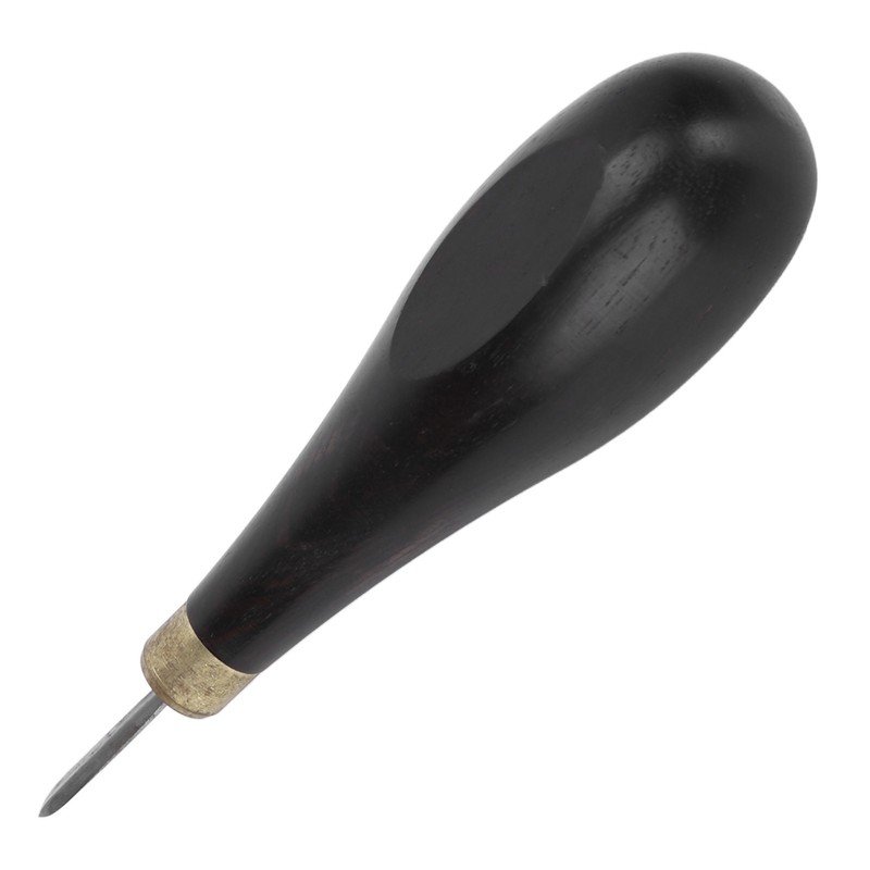 Rhombus Awl 5mm/6mm Professional Mahogany Handle Sandalwood Leather Diamond Awl