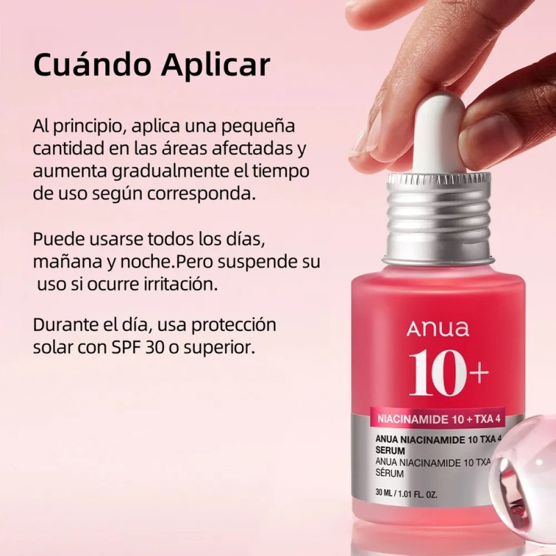 Suero Corrector de Manchas Oscuras ANUA con Niacinamida y TXA