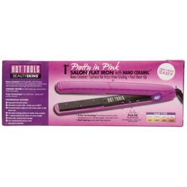 Hot Tools Salon Flat Iron, Pretty In Pink, 1"