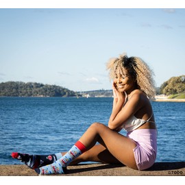 Todo Colours Funny Socks with Motif, Multicoloured, Colourful, Crazy for the Joy of Life - Adventure travel socks, size: 43-46