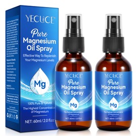 QRZBPZWE Pure Magnesium Oil Spray,100% Pure & Natural Organic Magnesium Oil Spray, Easy to Use(4 Fl.Oz Set)