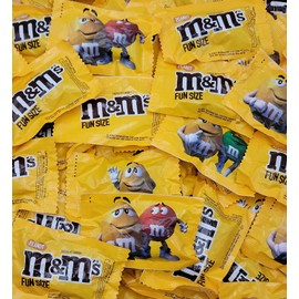 Milk Chocolate Peanut M&Ms Fun Sized Individual Bags - Bulk Milk Chocolate Bulk Filler Candies - Candy for Parties and Holidays by The Nile Sweets (One Pound)