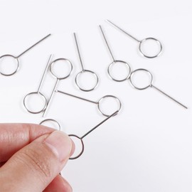 50pcs/Pack Eject Pin,Sim Card Tray Remover Metal Mobile Phone Removal Card Pin Smartphone Card Needle Phone Key Tool