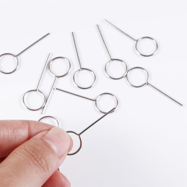 50pcs/Pack Eject Pin,Sim Card Tray Remover Metal Mobile Phone Removal