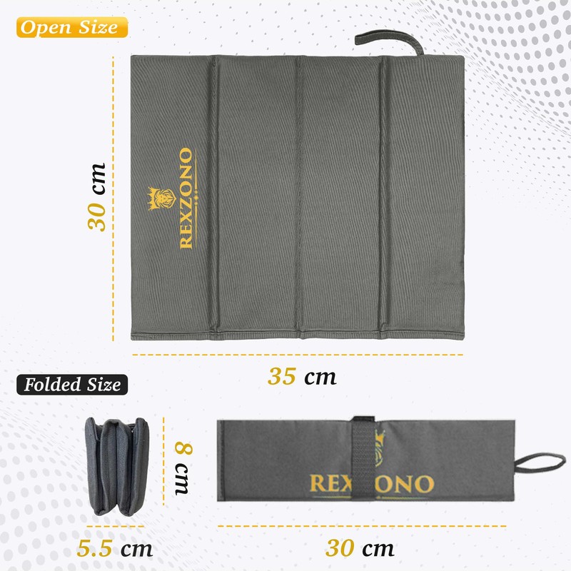 REXZONO Folding Sit Mat - Waterproof, Moisture-Resistant, Portable Sitting Cushion.