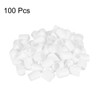 sourcing map 100pcs Round Rubber End Caps 5/8"(15.5mm) White Vinyl