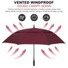 Trenovo 47/54 Inch Ventilated Double Canopy Windproof Stick Umbrellas for