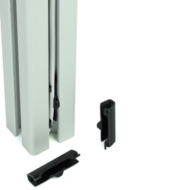 Inlay for cable attachment in construction profile groove quick attachment with push-click function insert for aluminium profiles for quick threading (I-type groove 6, black, 25, number)